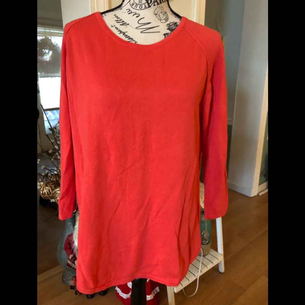 Jeanne Pierre Orange Sweater